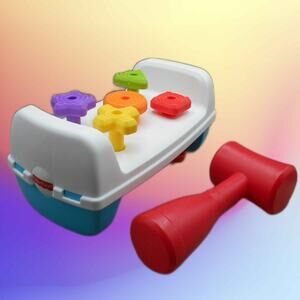 Fisher Price 2019 Tap & Turn Bench w/Hammer GJW05 Toddler Pretend Tools